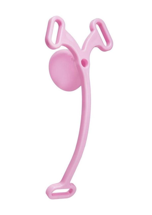 Blueline Piss-Thru Flying V Male to Female No Nub Feminizer Transformation Device - Pink - Image 3