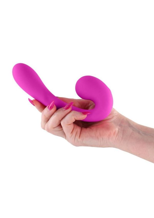 Gold-n-Dreams Maria Rechargeable Silicone Vibrator - Fuchsia - Image 3