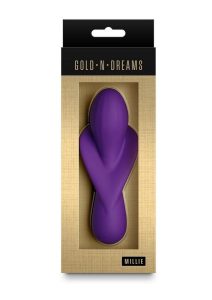 Gold-n-Dreams Millie Rechargeable Silicone Vibrator - Purple