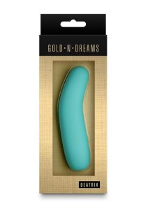 Gold-n-Dreams Beatrix Rechargeable Silicone Vibrator - Aqua
