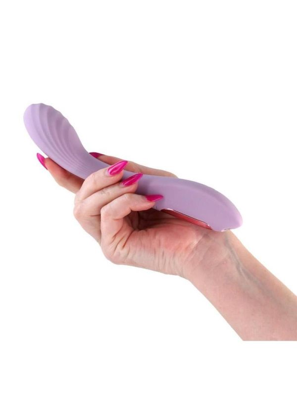 Gold-n-Dreams Pearl Rechargeable Silicone Vibrator - Lavender - Image 3