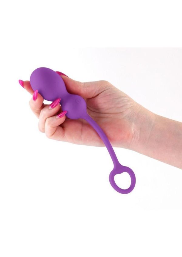 Techno Bop Rechargeable Silicone App Compatible Vibrator - Purple - Image 3