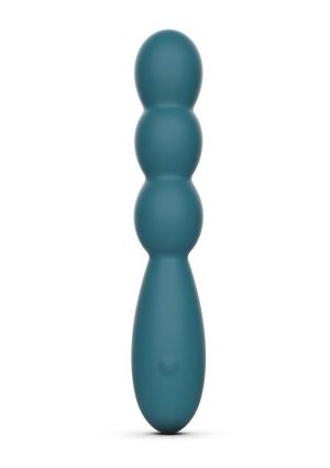 Gold-n-Dreams Rosa Rechargeable Silicone Vibrator - Teal