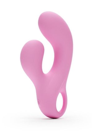 Gold-n-Dreams Agatha Rechargeable Silicone Rabbit Vibrator - Pink