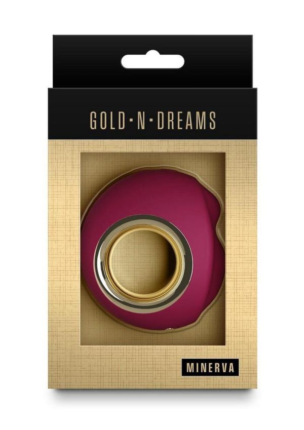 Gold-n-Dreams Minerva Rechargeable Silicone Vibrator - Magenta/Gold