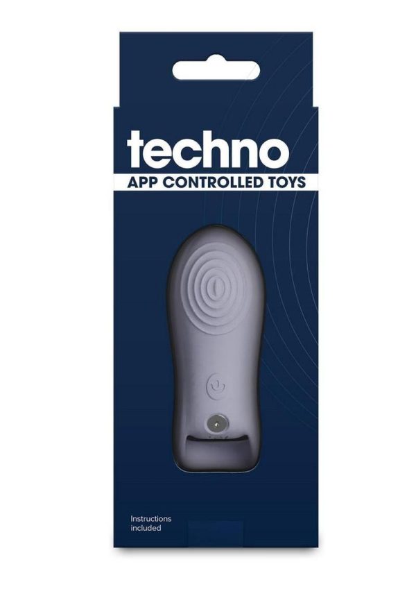 Techno Molly Rechargeable Silicone App Compatible Vibrator - Gray - Image 4