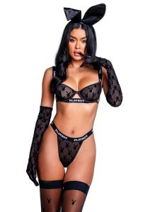 Playboy Bunny Noir Set (2 Piece) - Black - XLarge