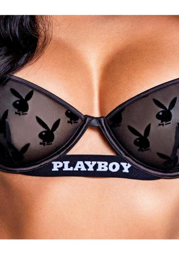 Playboy Bunny Noir Set (2 Piece) - Black - XLarge