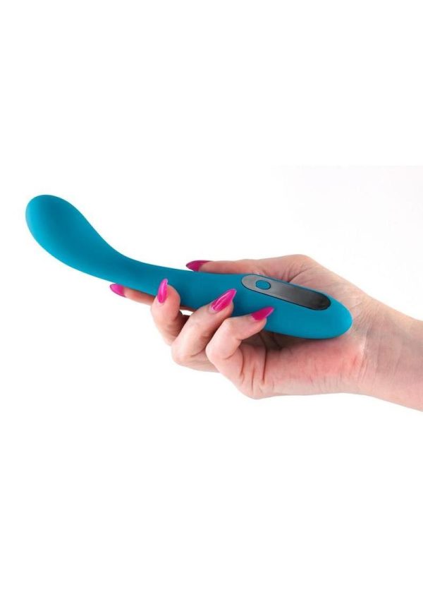INYA Technica Rechargeable Silicone G-Spot Vibrator - Blue - Image 3