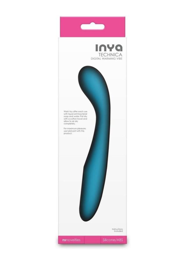 INYA Technica Rechargeable Silicone G-Spot Vibrator - Blue - Image 4