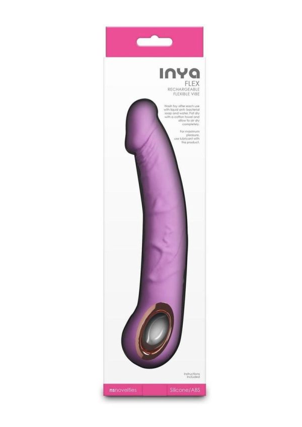 INYA Flex Rechargeable Silicone Flexible Vibrator - Pink - Image 4