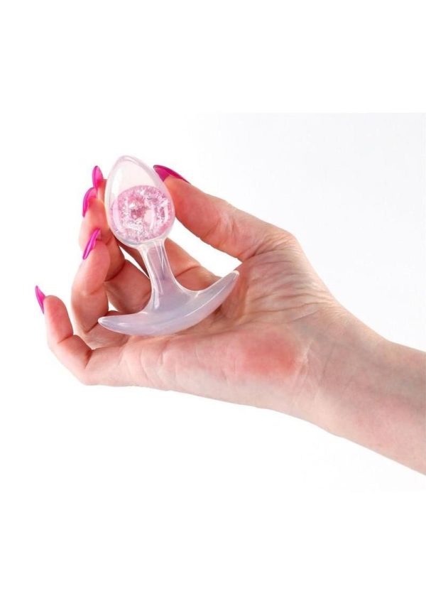 Cosmic Glams Silicone Anal Plug - Small - Pink - Image 3