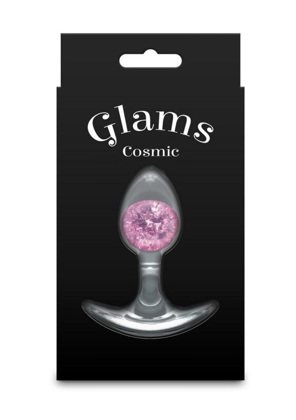 Cosmic Glams Silicone Anal Plug - Small - Pink - Image 4