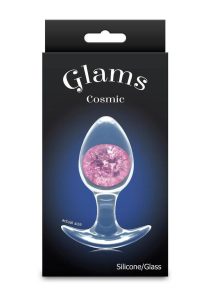 Cosmic Glams Silicone Anal Plug - Medium - Pink