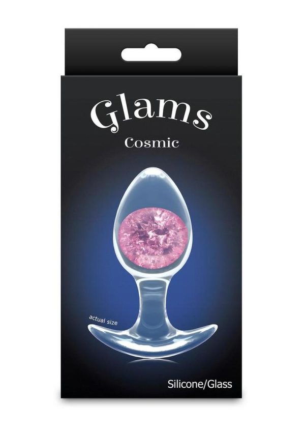 Cosmic Glams Silicone Anal Plug - Medium - Pink