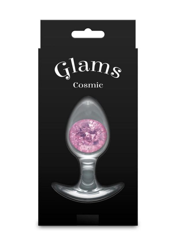 Cosmic Glams Silicone Anal Plug - Medium - Pink - Image 4