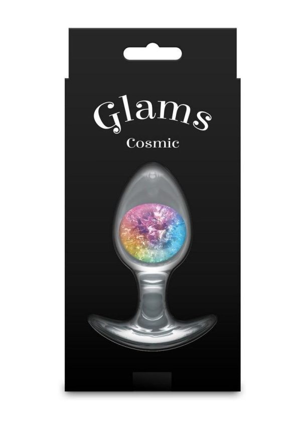 Cosmic Glams Silicone Anal Plug - Medium - Rainbow - Image 4