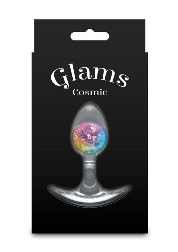 Cosmic Glams Silicone Anal Plug - Small - Rainbow - Image 4
