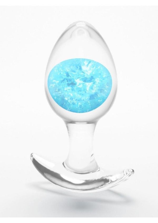 Cosmic Glams Silicone Anal Plug - Medium - Blue