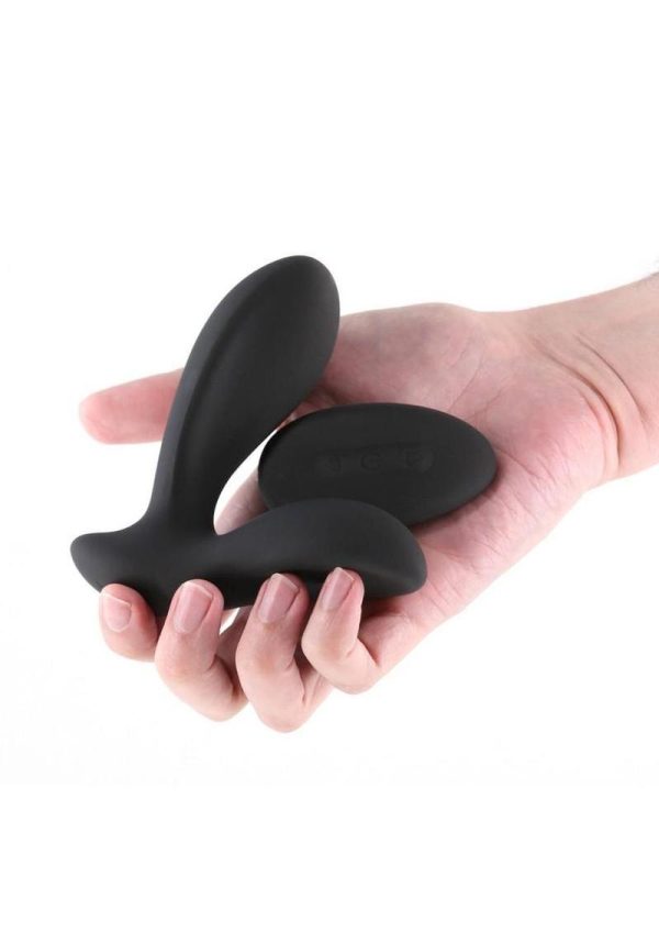 Renegade Rain Rechargeable Silicone Prostate and Taint Massager with Remote Control - Black - Image 3