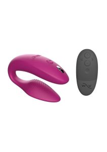 We-Vibe Sync 2nd Generation Rechargeable Silicone Couples Vibrator with Remote Control - Rose
