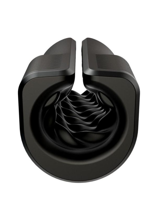 Arcwave Zing Rechargeable Silicone Vibrating Half Sleeve Dual Motor Masturbator - Black - Image 3