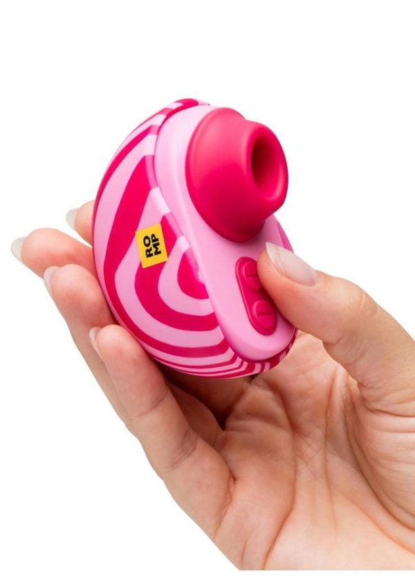 Romp Spin Travel Rechargeable Silicone Clitoral Stimulator - Pink - Image 4