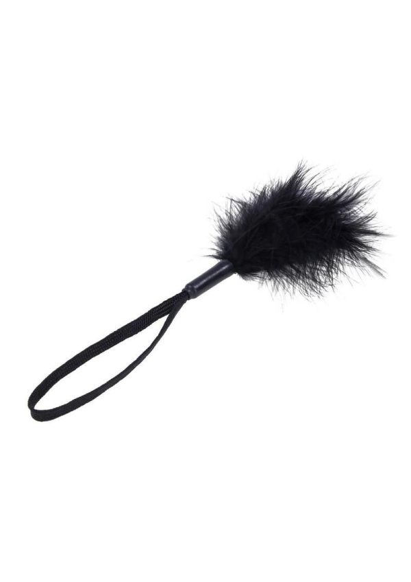 Sex and Mischief Peaches N CreaMe Wrist Feather Tickler - Black - Image 3