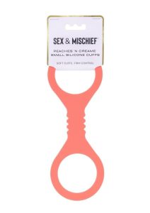 Sex and Mischief Peaches N CreaMe Silicone Cuffs - Small - Orange
