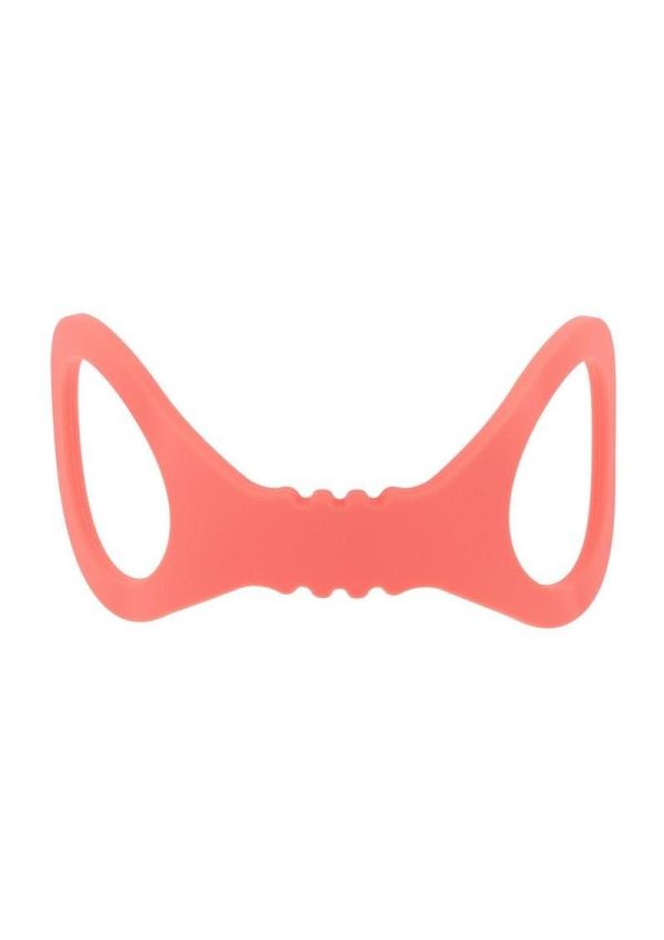 Sex and Mischief Peaches N CreaMe Silicone Cuffs - Small - Orange - Image 4
