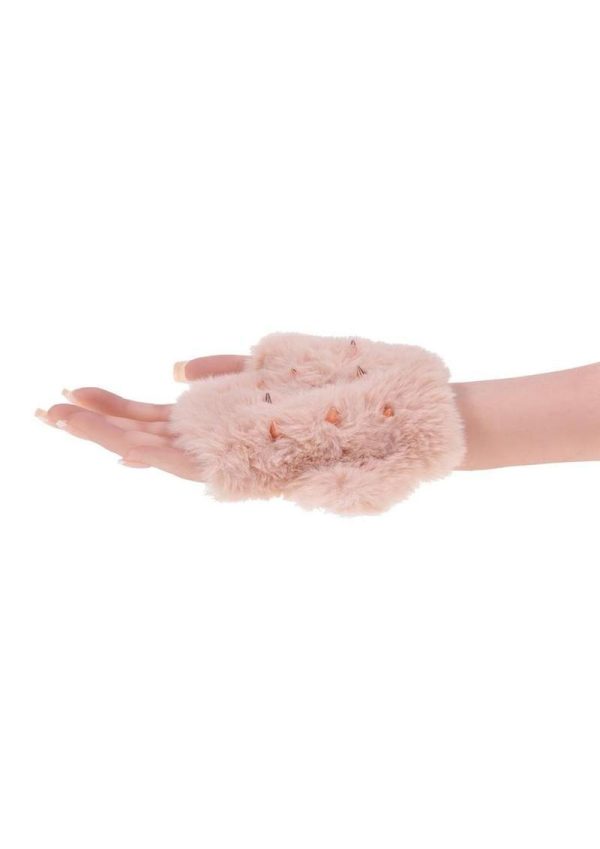 SandM Peaches N CreaMe Spiked Sensory Glove - Rose Gold - Image 3