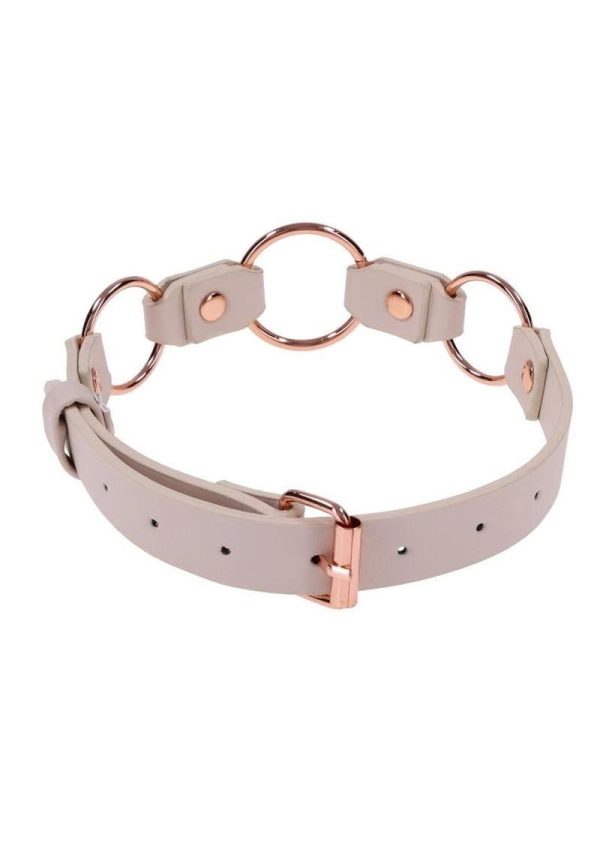 Sex and Mischief Peaches `n CreaMe Ring Day Collar - Rose Gold - Image 4