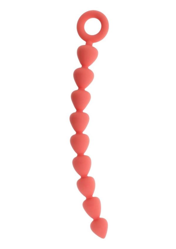 Sex and Mischief Peaches N CreaMe Silicone Anal Beads - Orange - Image 4