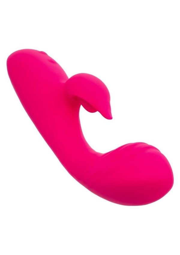 Rumbler Rumble Duo Rechargeable Silicone Rabbit Vibrator - Pink - Image 3