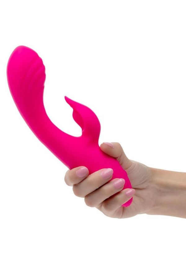 Rumbler Rumble Duo Rechargeable Silicone Rabbit Vibrator - Pink - Image 4