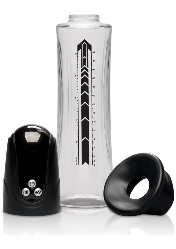 Jock Power Up Digital Automatic Waterproof Rechargeable Penis Pump - Black - Image 4