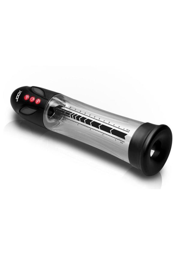 Jock Power Up Automatic Waterproof Rechargeable Penis Pump - Black - Image 3