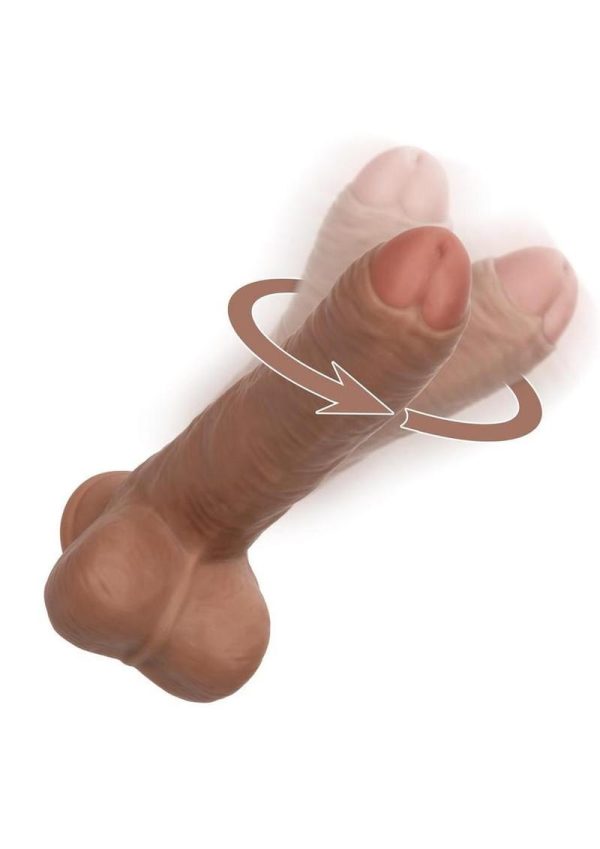 Working Stiff The Gyrating Bartender Rechargeable Dildo - Caramel - Image 3