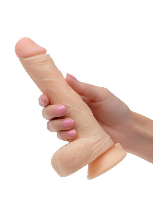 Working Stiff The Vibrating Quarterback Rechargeable Dildo - Vanilla - Image 4