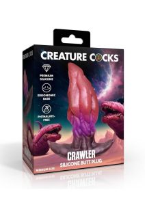 Creature Cocks Crawler Silicone Butt Plug - Medium - Multicolor