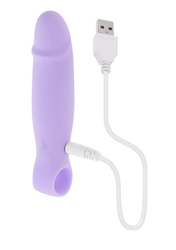 Selopa Petite Pecker Rechargeable Silicone Vibrator - Purple - Image 4