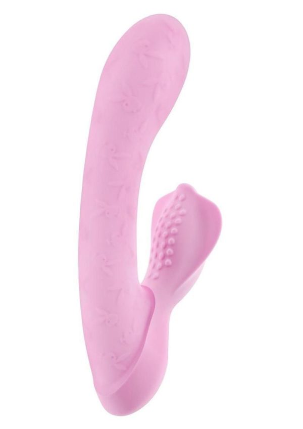 Playboy Rabbit Party Rechargeable Silicone Rabbit Vibrator - Purple - Image 3