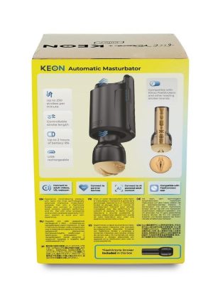 Kiiroo Keon Wifi and Feel Victoria Interactive Masturbator Combo Set - Pussy - Vanilla