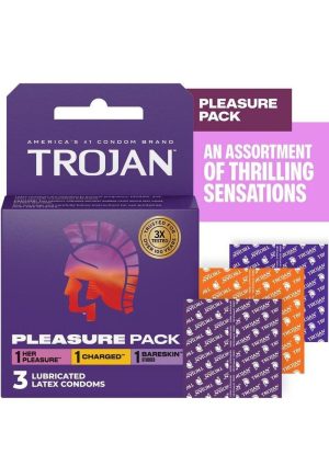 Trojan Pleasure Pack Condoms (3ct)
