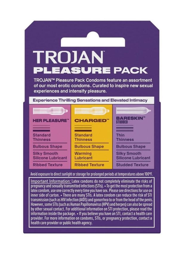 Trojan Pleasure Pack Condoms (3ct) - Image 4
