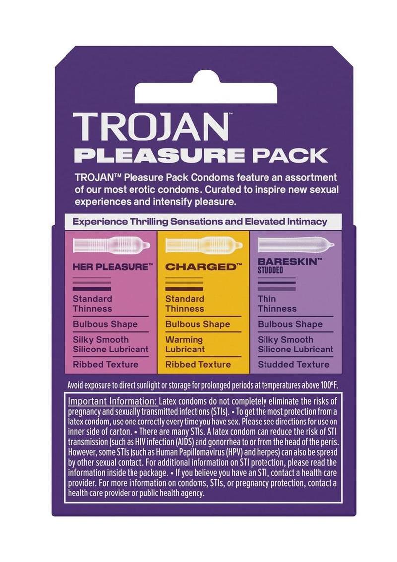Trojan Pleasure Pack Condoms (3ct) - Image 4