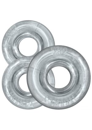 Oxballs Rimrings Multi Size Cockrings (3 Pack) - Clear