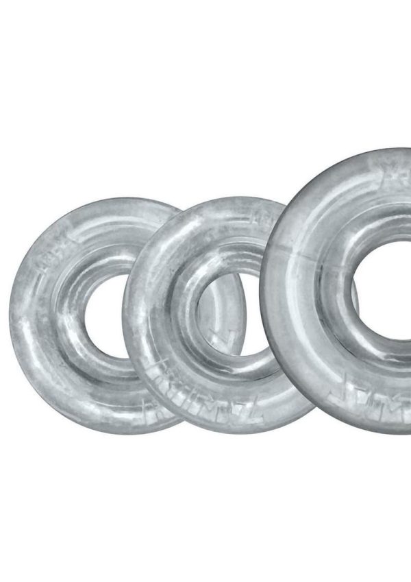 Oxballs Rimrings Multi Size Cockrings (3 Pack) - Clear - Image 3