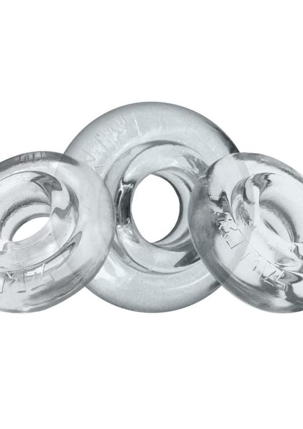 Oxballs Rimrings Multi Size Cockrings (3 Pack) - Clear - Image 4