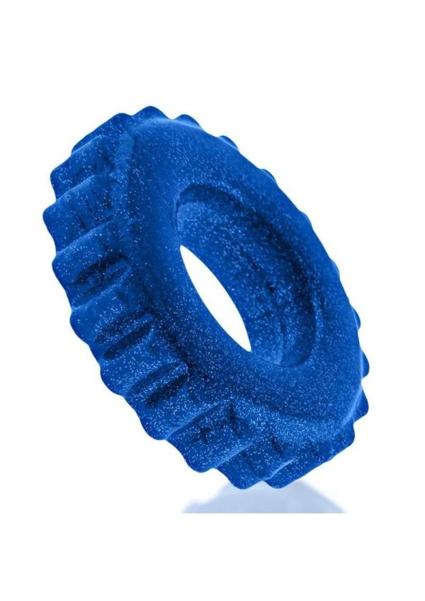 Oxball Plushy Single Cock Ring - Blue Fire - Image 3